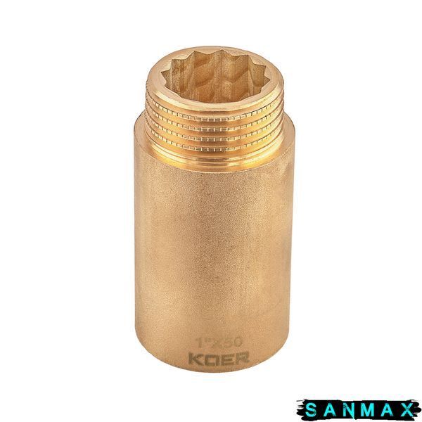 Подовжувач Koer KF.E10-50.WN - 1"-50мм без нікелю (KR5674) KR5674 фото
