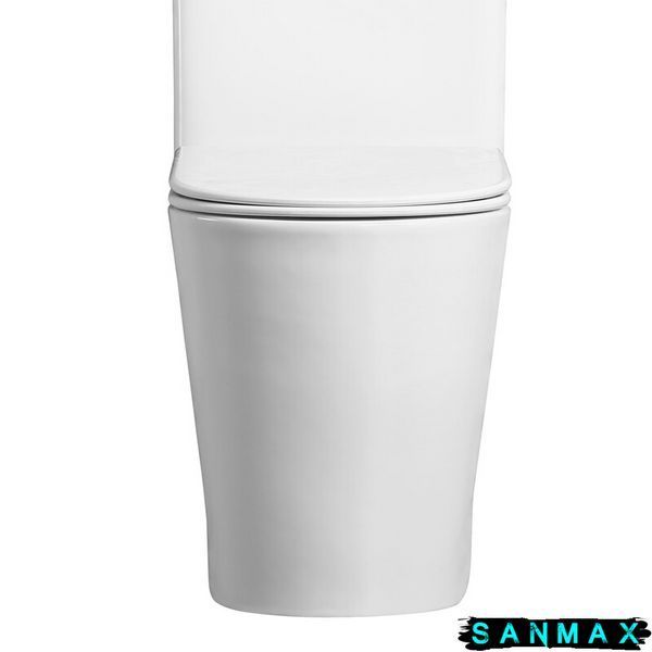 Чаша унітазу-компакту Mixxus Bevel-0407-T1 Bowl 630х350х795 Tornado 1.0 без сидіння (MI8350) MI8350 фото