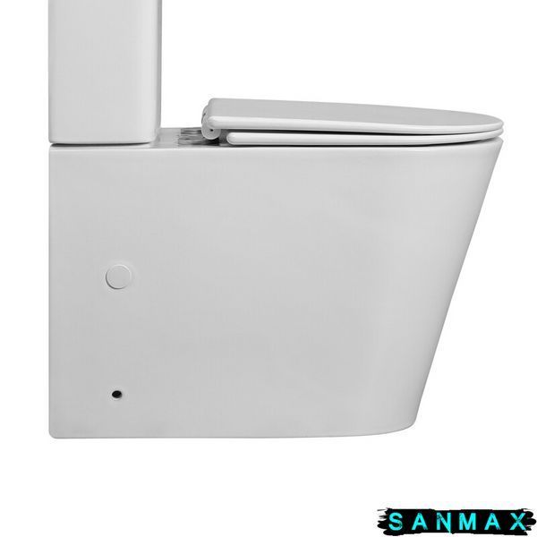 Чаша унітазу-компакту Mixxus Bevel-0407-T1 Bowl 630х350х795 Tornado 1.0 без сидіння (MI8350) MI8350 фото
