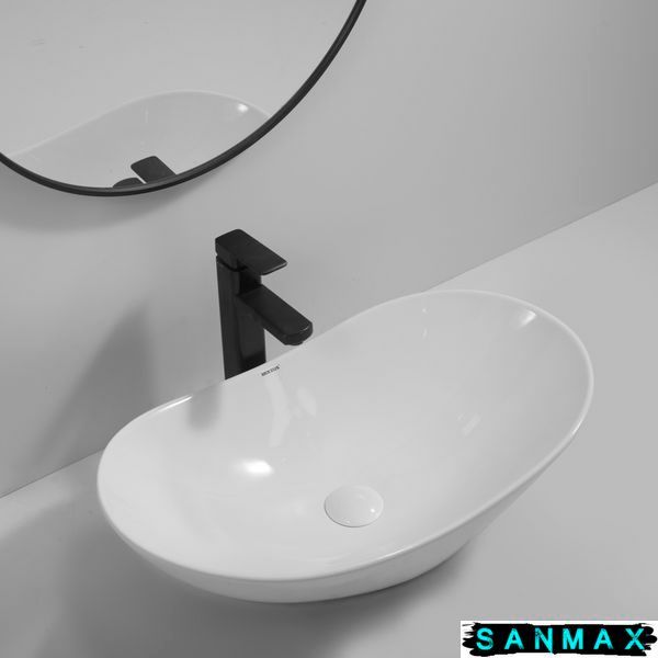Раковина накладна Mixxus Premium Wave-0105 620х360х160mm (MP6555) MP6555 фото