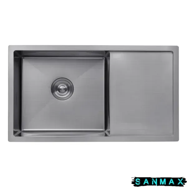 Кухонна інтегрована мийка Kroner Schwarze 7844HM PVD 3,0/1,0 мм CV025277 фото