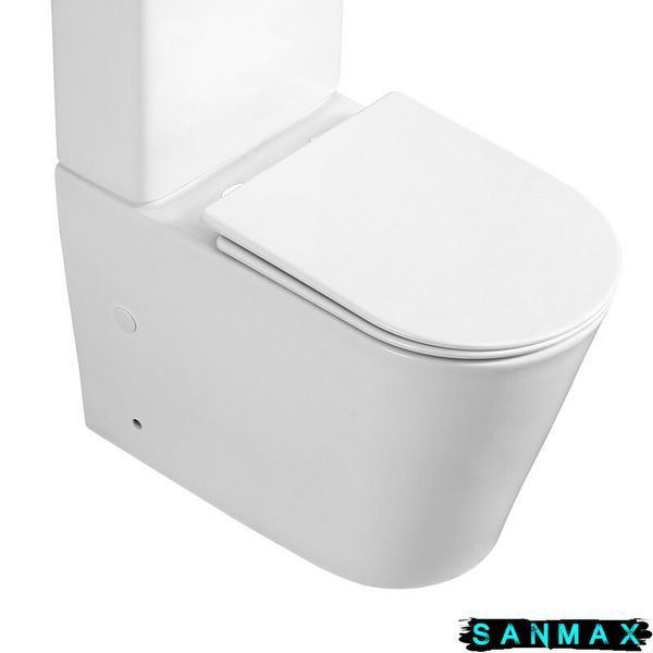 Чаша унітазу-компакту Mixxus Bevel-0407-T1 Bowl 630х350х795 Tornado 1.0 без сидіння (MI8350) MI8350 фото