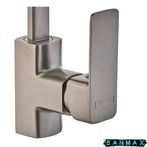 Змішувач для кухні на гайці Haiba Kubus 017 Графіт (HB4008) HB4008 фото