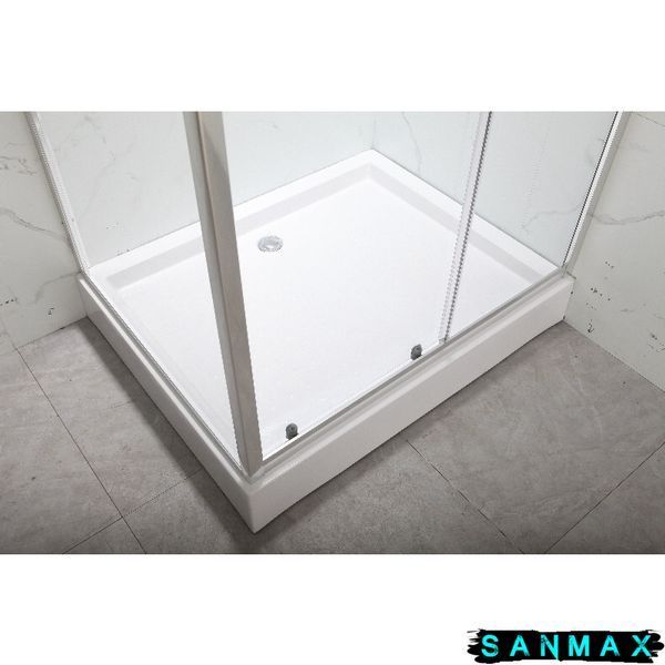 Душова кабіна з низьким піддоном Mixxus Hard SCT01-120x80x198-TR Chrome New прозоре скло 5мм (MI8428) MI8428 фото