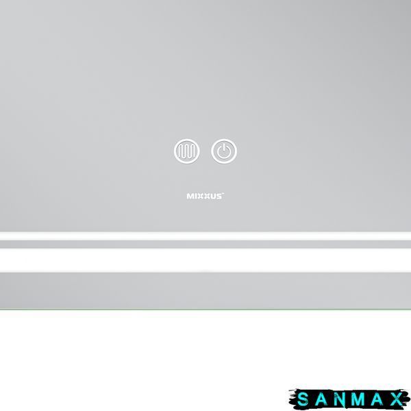 Дзеркало Mixxus Premium Quadro MR20-120x80 (Led Touch, Anti-fog, димер, лінза) (MP6624) MP6624 фото