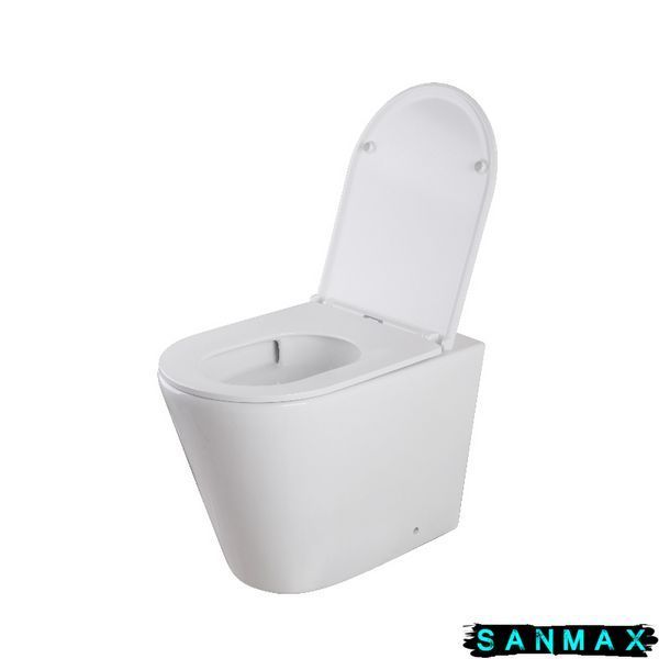 Унітаз підлоговий безбачковий Mixxus Premium Bevel-0702-T3 555х365х410mm система змиву Tornado 3.0 (MP6715) MP6715 фото