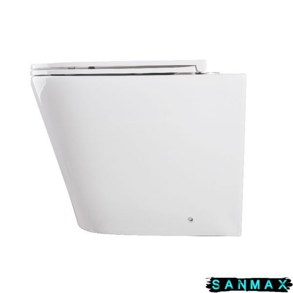 Унітаз підлоговий безбачковий Mixxus Premium Bevel-0702-T3 555х365х410mm система змиву Tornado 3.0 (MP6715) MP6715 фото