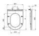 Кришка для унітазу Mixxus Premium Seat Cover Ellipse-Bevel-Wave-2001 463х361х50mm з мікроліфтом Біла (MP6609) MP6609 фото 3