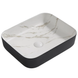 Раковина накладна Mixxus Premium Diverse-0110 Marble-Чорний 500х390х130mm (MP6517) MP6517 фото 1