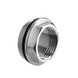 Футорка з ущільнювальним кільцем нікельована 1/2х1 Koer KF.F0610-R (KR5047) KR5047 фото 1