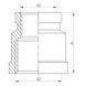 Муфта нікельована 1x2 Koer KF.C1020 (KF0025) KF0025 фото 2