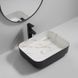Раковина накладна Mixxus Premium Diverse-0110 Marble-Чорний 500х390х130mm (MP6517) MP6517 фото 5