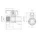 Кран кульовий 1/2 БГШ Газ Roho R111-050G (RO0241) RO0241 фото 4