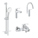 Набiр змiшувачiв Grohe Eurosmart 4 в 1 для ванни та кухні (UA123248M3) UA123248M3 фото 3