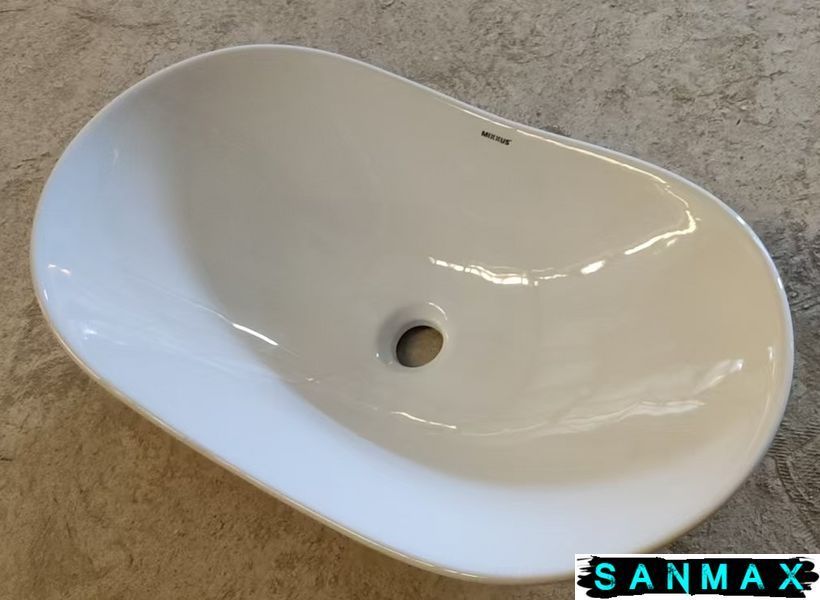 Раковина накладна Mixxus Premium Wave-0105 620х360х160mm (MP6555) MP6555 фото
