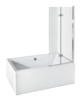 Шторка для ванни Besco Prestigio 80x150 PP-2S фото