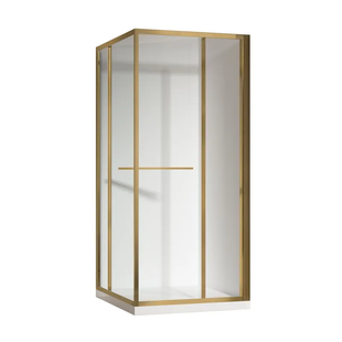Душова кабіна без піддону Koer SR SC09-90x90x200-R-TR-12 прозоре скло Easy Clean 6мм, матове золото (KR5771) KR5771 фото