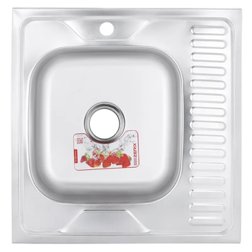 Мийка кухонна Zerix Z6060L-04-160E (Satin) (ZM0567) ZM0567 фото
