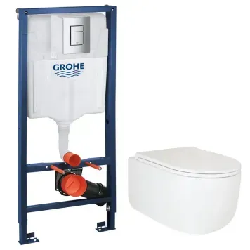 Інсталяційний комплект пневмо Grohe Set Унітаз Topper-0302-T3 + Інсталяція 38772001 панель Хром (38772001TOPPER0302T3) 38772001TOPPER0302T3 фото