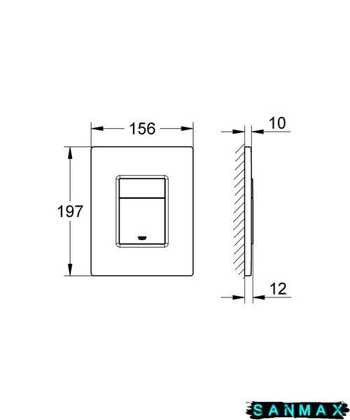 Інсталяційний комплект пневмо Grohe Set Унітаз Quadro-0301-T3 + Інсталяція 38536001 + панель 38732000 (38536001QUADRO0301T3) 38536001QUADRO0301T3 фото