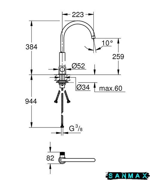 Кран для фільтрованої води Grohe Blue Pure (31724000) 31724000 фото