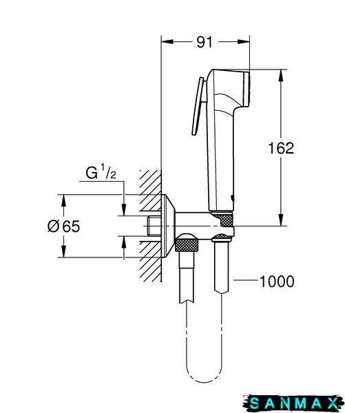 Гігієнічний душовий набір Grohe Tempesta-F Trigger Spray (26358000) 26358000 фото