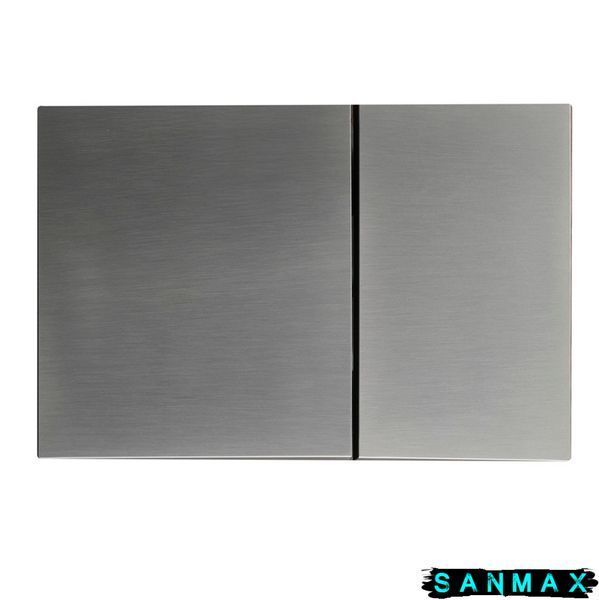 Панель змиву пластикова механіка Koer KT-0610-07 Квадратна Графіт (KR6138) KR6138 фото