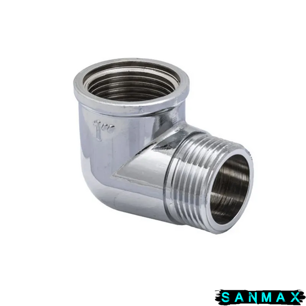 Кут хромовоний 1 внутрішня-зовнішня Koer KF.L10MF.CHR (KF0129) KF0129 фото