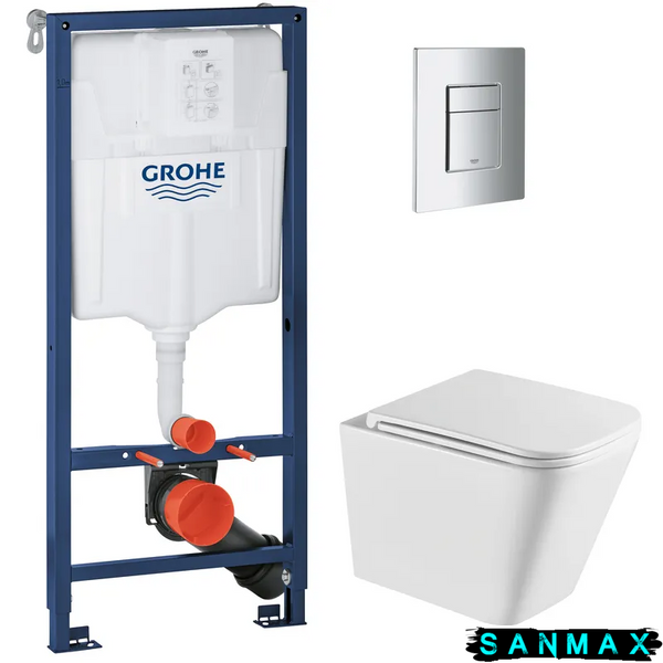Інсталяційний комплект пневмо Grohe Set Унітаз Quadro-0301-T3 + Інсталяція 38536001 + панель 38732000 (38536001QUADRO0301T3) 38536001QUADRO0301T3 фото