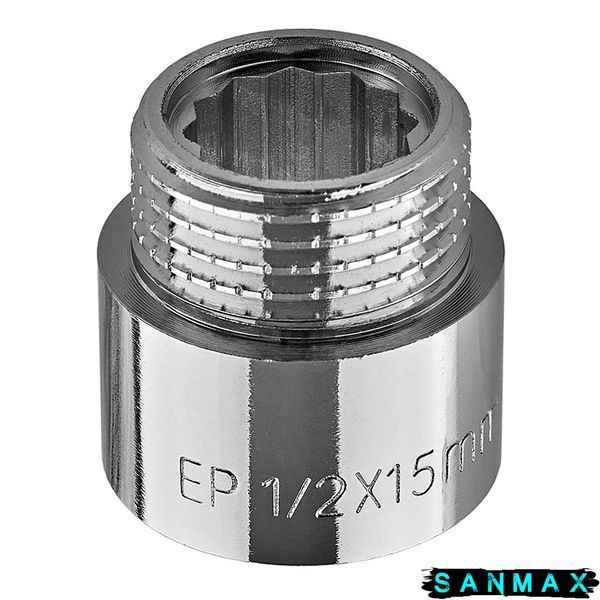 Подовжувач Europroduct EP.E015.Chr - 1/2"MF-15мм хром (EP6122) EP6122 фото