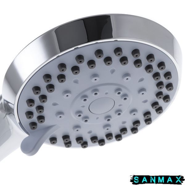 Лійка ручна для душу Zerix SH-07 (5 режимів) Хром (ZX2738) ZX2738 фото