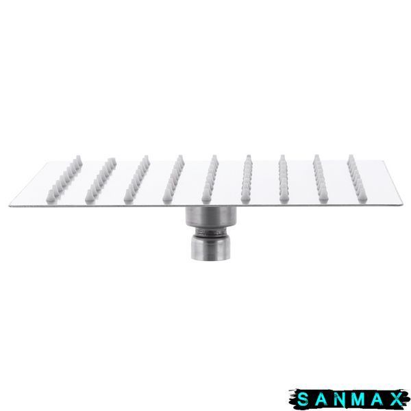 Лійка стельова для душу Zerix Sh-004 20 см на 20 см Квадратна Нерж (ZX3183) ZX3183 фото
