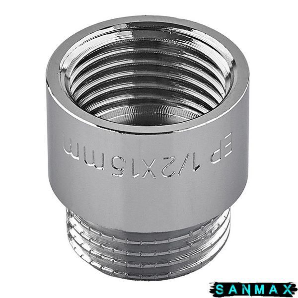 Подовжувач Europroduct EP.E015.Chr - 1/2"MF-15мм хром (EP6122) EP6122 фото