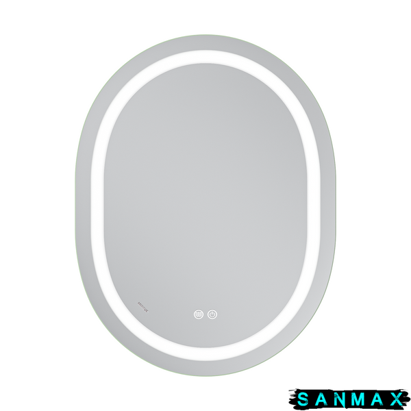 Дзеркало Mixxus Premium Ellipse MV05-80x60-Reverse (Led Touch, Anti-fog, димер (3-6,5kK)) (MP6642) MP6642 фото