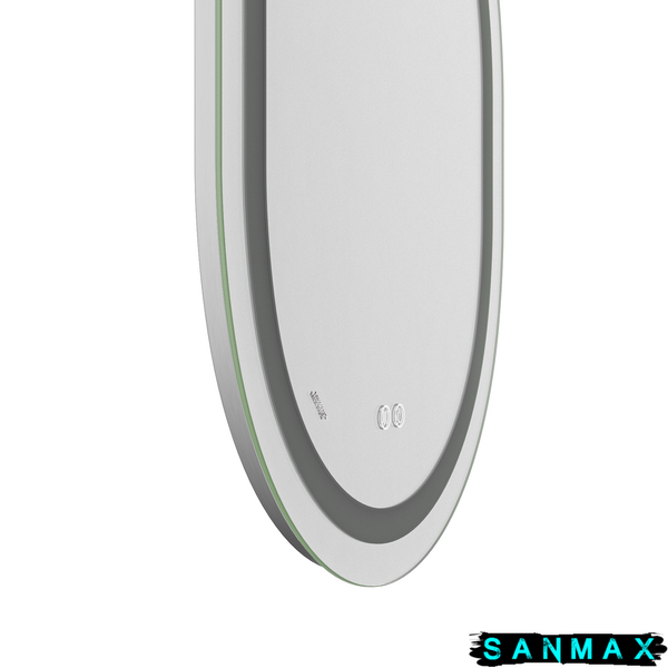 Дзеркало Mixxus Premium Ellipse MV05-80x60-Reverse (Led Touch, Anti-fog, димер (3-6,5kK)) (MP6642) MP6642 фото