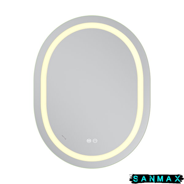 Дзеркало Mixxus Premium Ellipse MV05-80x60-Reverse (Led Touch, Anti-fog, димер (3-6,5kK)) (MP6642) MP6642 фото