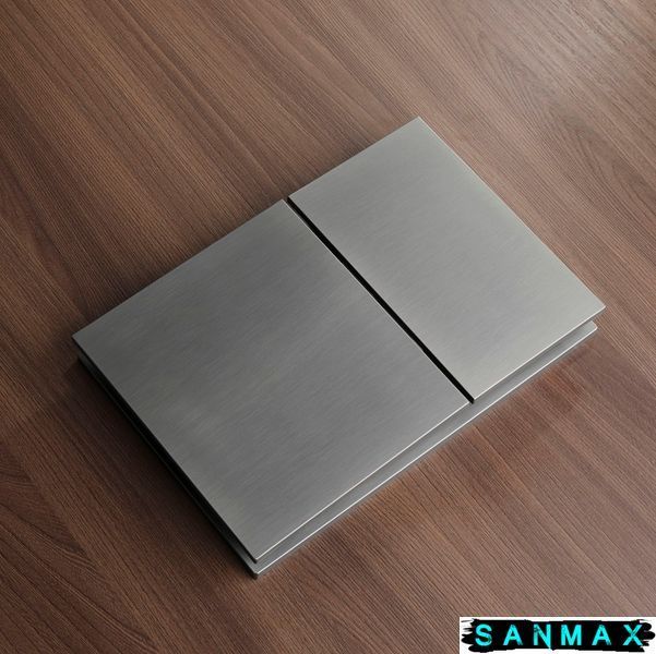 Панель змиву пластикова механіка Koer KT-0610-07 Квадратна Графіт (KR6138) KR6138 фото