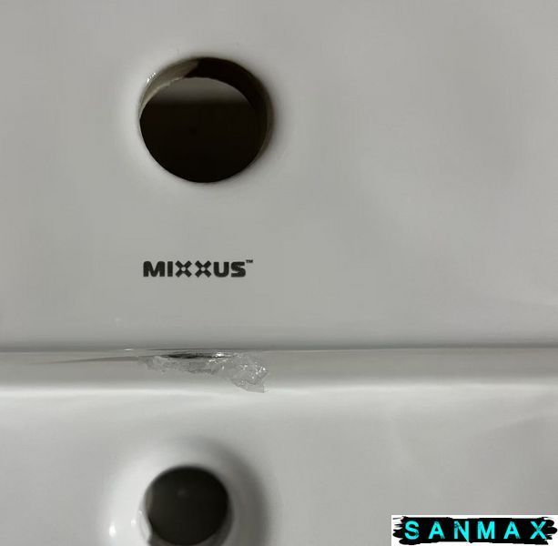 Умивальник накладний керамічний Mixxus Premium Style-1503 800х480х190mm з отвором під змішувач та переливом (MP6500) MP6500 фото