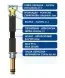 Шланг для води до змішувача з нейлону 1/2 М10 Довга 80 см Aquastrong (AS34080) AS34080 фото 3