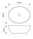 Раковина накладна Mixxus Premium Ellipse-0107 345х265х120mm (MP6525) MP6525 фото 3