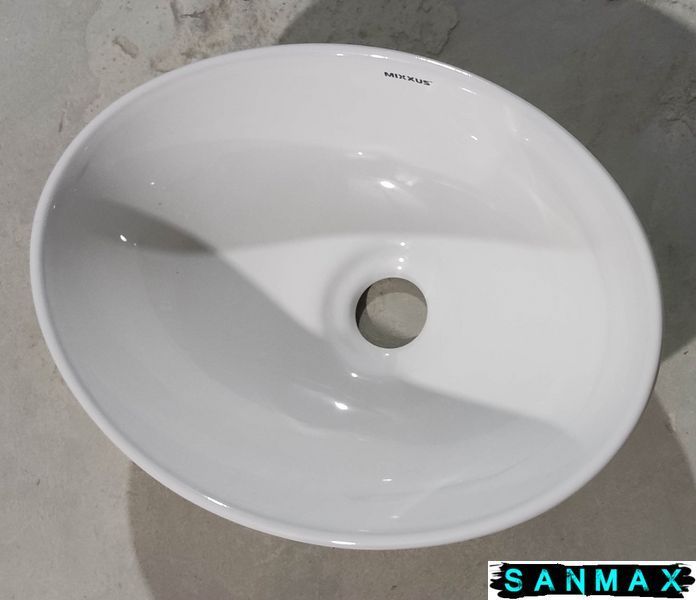 Раковина накладна Mixxus Premium Ellipse-0107 345х265х120mm (MP6525) MP6525 фото