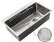 Кухонна інтегрована мийка Zerix ZH7545-Set-05 Decor Nano-Silver (3.0/0.8) з нерж. сталі, комплект (нержавійка) (ZM5584) ZM5584 фото 1