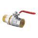 Кран з американкою прямий 1-1/4 Koer KR.229 Червони ручка (KR0150) KR0150 фото 3