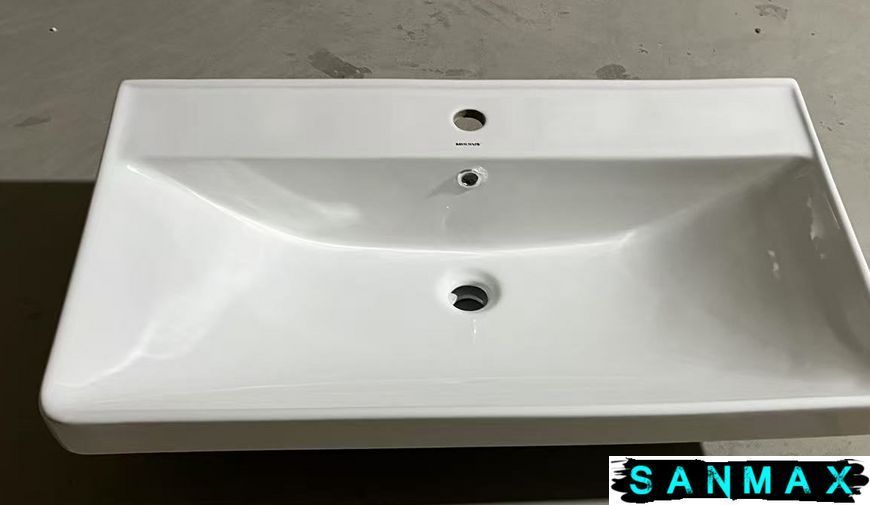 Умивальник накладний керамічний Mixxus Premium Style-1503 800х480х190mm з отвором під змішувач та переливом (MP6500) MP6500 фото