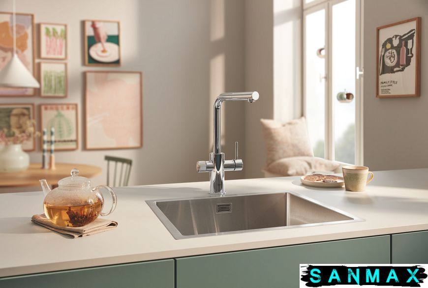 Змішувач для кухні для подачі технічної і фільтрованої води Grohe Blue Pure Minta (30590000) 30590000 фото