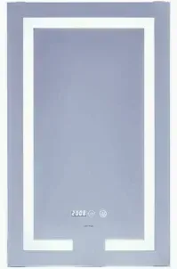 Дзеркало Mixxus Hard MR06-50x80 (годинник, Led-підсвічування, антизапотівання) (MI6011) МІ6011 фото