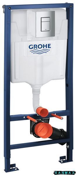 Інсталяційний комплект пневмо Grohe Set Унітаз Diverse-0301-T1 + Інсталяція 38772001 панель Хром (38772001DIVERS0301T1) 38772001DIVERS0301T1 фото