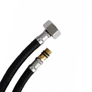 Шланг для води до змішувача з нейлону 1/2 М10 Коротка 80 см Aquastrong (AS18080) AS18080 фото