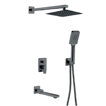 Вбудована душова система Haiba Kubus 009 Inner Графіт (HB9630) HB9630 фото
