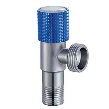 Кран для підключення сантехприладів Mixxus VAL-10-1/2x3/4 з нерж. сталі SUS304 (синій) (MI7099) MI7099 фото